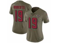 Women's Nike Atlanta Falcons #19 Andre Roberts Limited Olive 2017 Salute to Service NFL Jersey