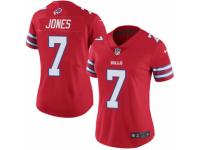 Women's Nike Buffalo Bills #7 Cardale Jones Limited Red Rush NFL Jersey