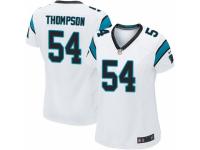 Women's Nike Carolina Panthers #54 Shaq Thompson Game White NFL Jersey