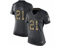 Women's Nike Chicago Bears #21 Tracy Porter Limited Black 2016 Salute to Service NFL Jersey