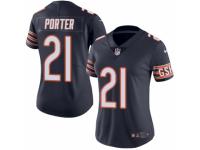 Women's Nike Chicago Bears #21 Tracy Porter Limited Navy Blue Rush NFL Jersey