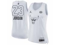 Women's Nike Chicago Bulls #23 Michael Jordan Swingman White 2018 All-Star Game