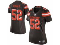 Women's Nike Cleveland Browns #52 Justin Tuggle Game Brown Team Color NFL Jersey