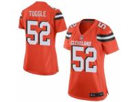 Women's Nike Cleveland Browns #52 Justin Tuggle Game Orange Alternate NFL Jersey