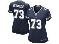 Women's Nike Dallas Cowboys #73 Mackenzy Bernadeau Limited Navy Blue Team Color NFL Jersey