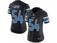 Women's Nike Detroit Lions #54 DeAndre Levy Limited Black Rush NFL Jersey
