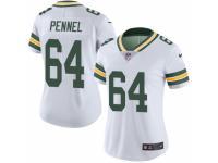 Women's Nike Green Bay Packers #64 Mike Pennel Limited White Rush NFL Jersey