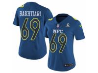 Women's Nike Green Bay Packers #69 David Bakhtiari Limited Blue 2017 Pro Bowl NFL Jersey