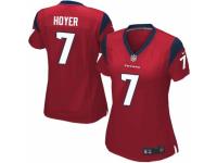 Women's Nike Houston Texans #7 Brian Hoyer Game Red Alternate NFL Jersey