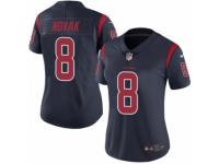 Women's Nike Houston Texans #8 Nick Novak Limited Navy Blue Rush NFL Jersey