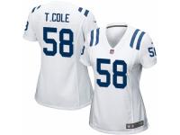 Women's Nike Indianapolis Colts #58 Trent Cole Game White NFL Jersey