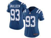 Women's Nike Indianapolis Colts #93 Erik Walden Limited Royal Blue Rush NFL Jersey