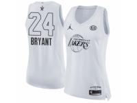Women's Nike Los Angeles Lakers #24 Kobe Bryant Swingman White 2018 All-Star Game NBA Jersey