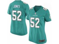 Women's Nike Miami Dolphins #52 Chris Jones Game Aqua Green Team Color NFL Jersey