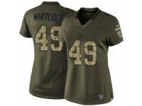 Women's Nike New York Giants #49 Nikita Whitlock Limited Green Salute to Service NFL Jersey