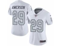 Women's Nike Oakland Raiders #29 David Amerson Limited White Rush NFL Jersey