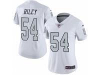 Women's Nike Oakland Raiders #54 Perry Riley Limited White Rush NFL Jersey