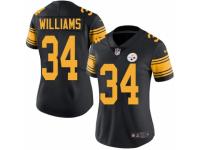 Women's Nike Pittsburgh Steelers #34 DeAngelo Williams Limited Black Rush NFL Jersey