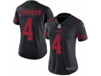 Women's Nike San Francisco 49ers #4 Phil Dawson Limited Black Rush NFL Jersey