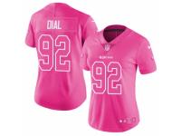 Women's Nike San Francisco 49ers #92 Quinton Dial Limited Pink Rush Fashion NFL Jersey