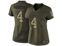 Women's Nike Seattle Seahawks #4 Steven Hauschka Limited Green Salute to Service NFL Jersey
