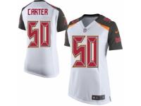 Women's Nike Tampa Bay Buccaneers #50 Bruce Carter Game White NFL Jersey