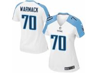 Women's Nike Tennessee Titans #70 Chance Warmack Game White NFL Jersey