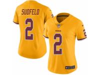 Women's Nike Washington Redskins #2 Nate Sudfeld Limited Gold Rush NFL Jersey