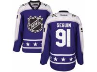 Women's Reebok Dallas Stars #91 Tyler Seguin Purple Central Division 2017 All-Star NHL Jersey