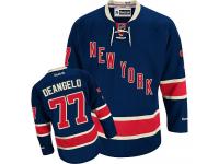 Women's Reebok New York Rangers #77 Anthony DeAngelo Navy Blue Third Authentic NHL Jersey