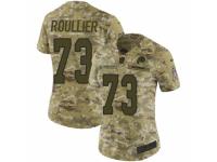 Women's Washington Redskins #73 Chase Roullier Limited Camo 2018 Salute to Service Football Jersey