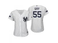 Women's Yankees 2018 Postseason Home White Sonny Gray Cool Base Jersey