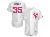Yankees #35 Michael Pineda White Strip Flexbase Authentic Collection 2016 Mother Day Stitched Baseball Jersey
