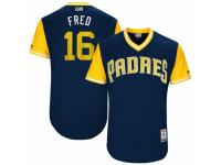 Youth 2017 Little League World Series San Diego Padres #16 Travis Jankowski Fred Navy Jersey