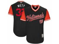Youth 2017 Little League World Series Washington Nationals #32 Matt Wieters Wiety Navy Jersey