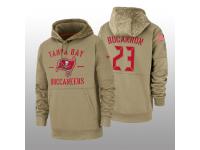 Youth 2019 Salute to Service Deone Bucannon Buccaneers Tan Sideline Therma Hoodie Tampa Bay Buccaneers