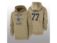 Youth 2019 Salute to Service Tyron Smith Cowboys Tan Sideline Therma Hoodie Dallas Cowboys