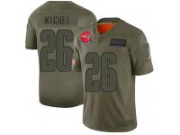 Youth #26 Limited Sony Michel Camo Football Jersey New England Patriots 2019 Salute to Service
