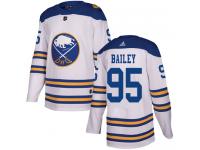 Youth Adidas Buffalo Sabres #95 Justin Bailey Authentic White 2018 Winter Classic NHL Jersey