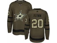 Youth Adidas Dallas Stars #20 Brian Flynn Green Salute to Service NHL Jersey