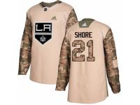 Youth Adidas Los Angeles Kings #21 Nick Shore Camo Veterans Day Practice NHL Jersey