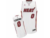 Youth Adidas Miami Heat #0 Amare Stoudemire Swingman White Home NBA Jersey
