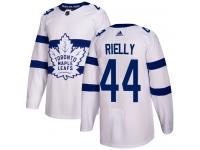 Youth Adidas NHL Toronto Maple Leafs #44 Morgan Rielly Authentic Jersey White 2018 Stadium Series Adidas
