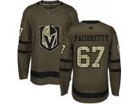 Youth Adidas NHL Vegas Golden Knights #67 Max Pacioretty Authentic Jersey Green Salute to Service Adidas
