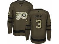Youth Adidas Philadelphia Flyers #3 Radko Gudas Green Salute to Service NHL Jersey