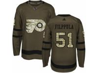 Youth Adidas Philadelphia Flyers #51 Valtteri Filppula Green Salute to Service NHL Jersey