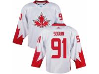 Youth Adidas Team Canada #91 Tyler Seguin Premier White Home 2016 World Cup Ice Hockey Jersey