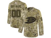 Youth Anaheim Ducks Adidas Customized Limited 2019 Camo Salute to Service Jersey