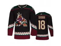 Youth Arizona Coyotes Robbie Russo #18 Throwback Alternate Black Jersey