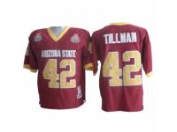 Youth Arizona State Sun Devils #42 Pat Tillman Red With 1997 Rose Bowl Patch Authentic NCAA Jersey